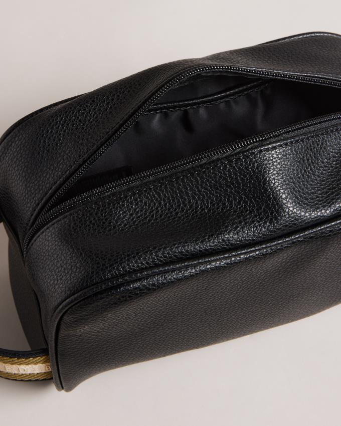 Trousse De Toilette Ted Baker Faux Leather Webbing Noir Homme | AHX-06582758